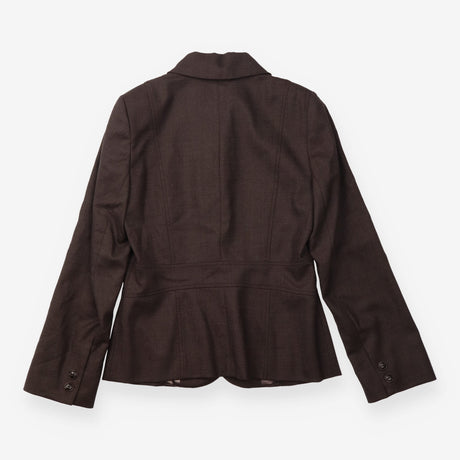 Jacket 97% Wool Tailored Blazer Brown