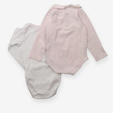 Bodysuit pink owl and hot air balloon 2pk