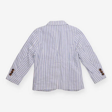 Blue and white stripe blazer