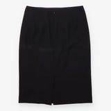 Black Tailored Pencil Skirt