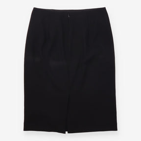 Black Tailored Pencil Skirt