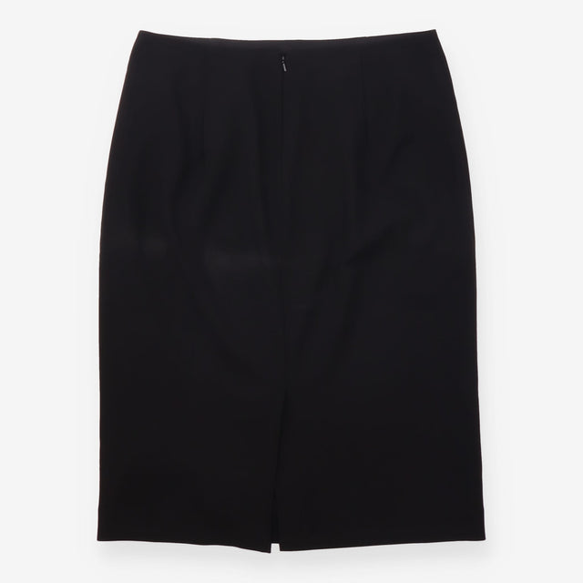 Black Tailored Pencil Skirt