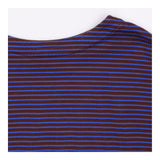 Brown & Blue Striped Oversized Long Sleeve Top