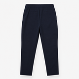 Smart Tailored Trousers Dark Navy Stretch Cotton