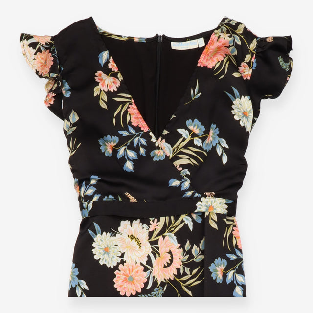 Dress Black Floral Maternity Nursing
