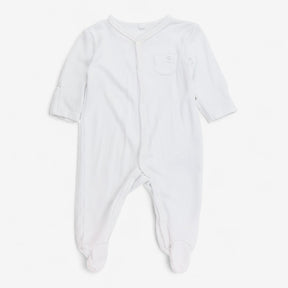 White Popper Sleepsuit