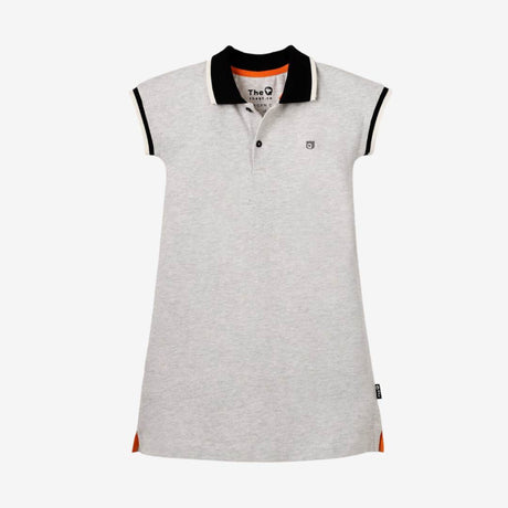 Grey Marl Polo Dress