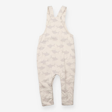Alana Jersey Dungarees Cream with Grey Sharks