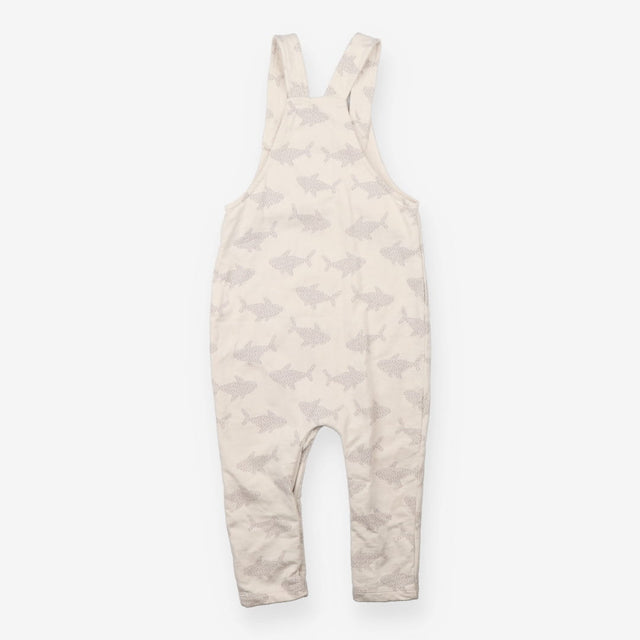 Alana Jersey Dungarees Cream with Grey Sharks