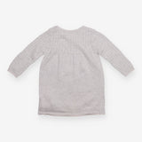 Knit Dress Silver Cable Sleeve
