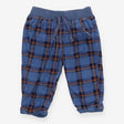 Trousers Pull On Blue Check