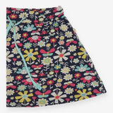 Skort blue flowers butterflies