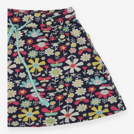 Skort blue flowers butterflies