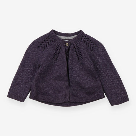 Cardigan purple sparkle