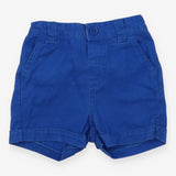 Blue Denim Shorts Striped Lining