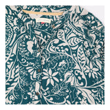 Midi Dress Patterned Long Sleeve Teal