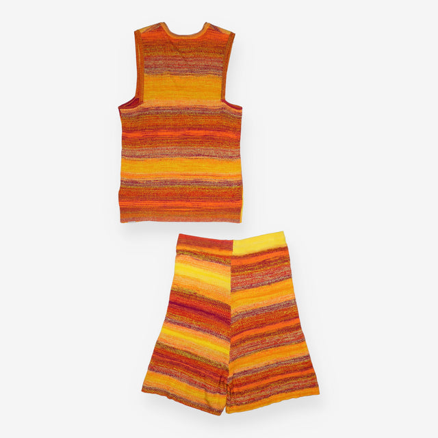 Knitted Vest Top & Shorts Co Ord Multicolour Space