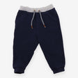 Navy Joggers Grey Waistband