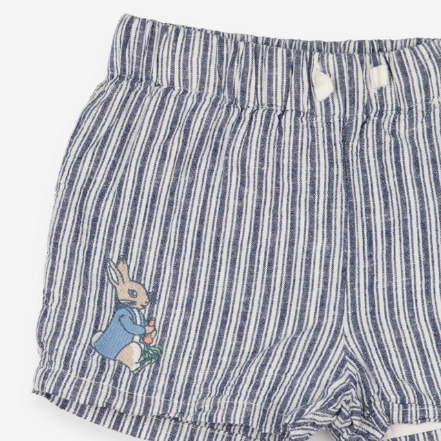 Shorts peter rabbit blue striped