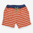 Shorts orange stripe frog pocket