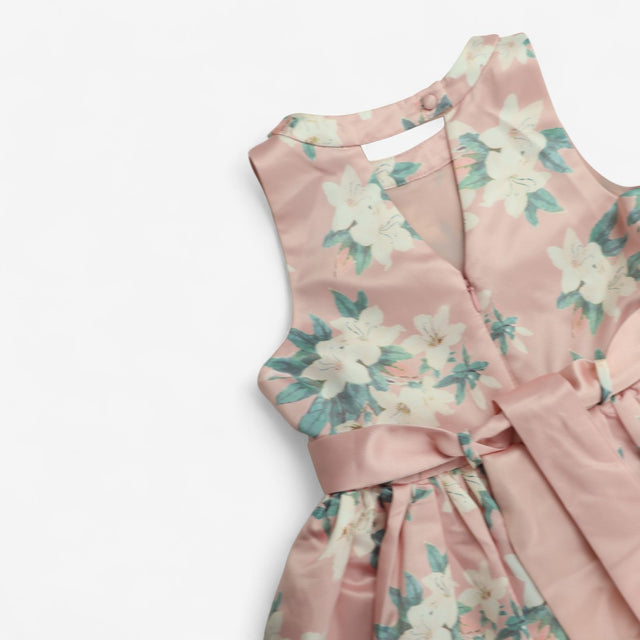 Dress sleeveless pink floral