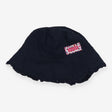 Navy floral lined bucket hat
