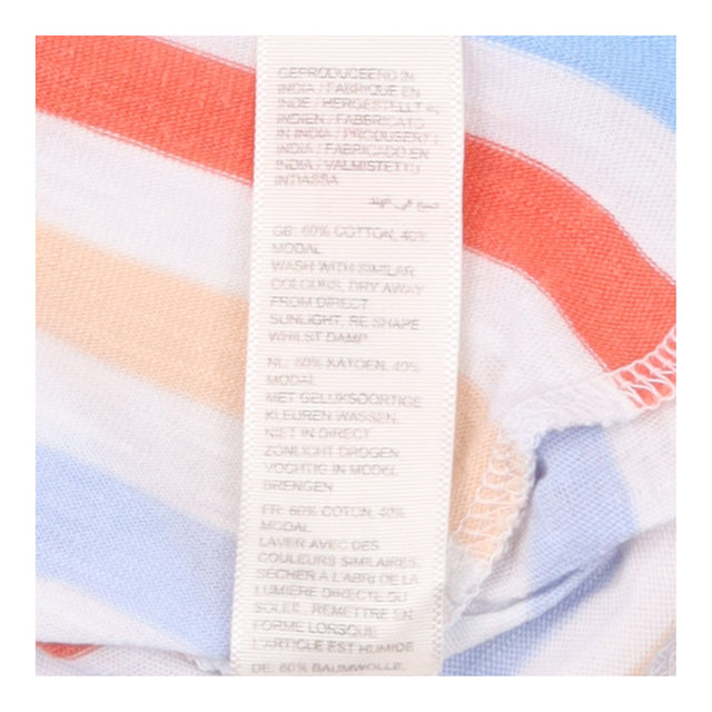 FatFace T-Shirt Striped Orange Blue Cotton