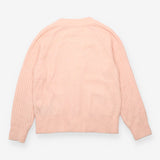 Soft Knit V-Neck Button Front Cardigan Pale Pink