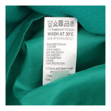 Emerald Green Square Neck Ruched Waist Puff Sleeve
