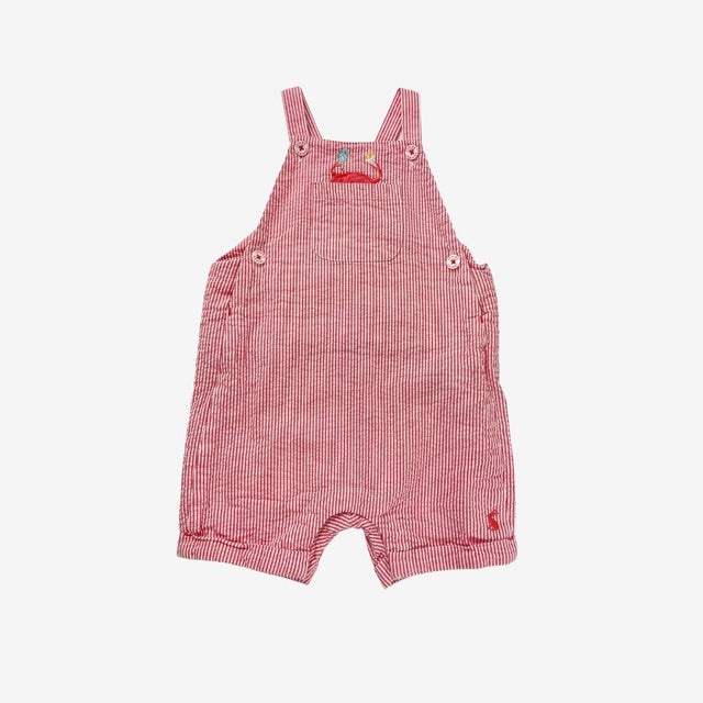 Snacky Crab Striped Shortie Dungaree