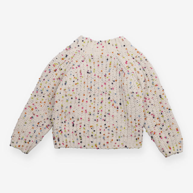 Cream Knit Jumper with Bobbles 