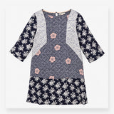Midi Dress with Mixed Floral Print