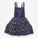 Pinafore navy floral