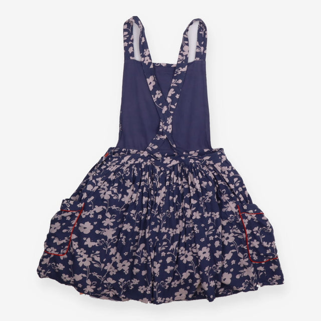 Pinafore navy floral