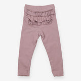 Leggings Purple Frill Bottom