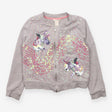 Jacket grey sequins unicorn