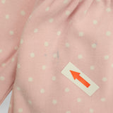 Dress Pink with White Spots and Applique Rabbit an