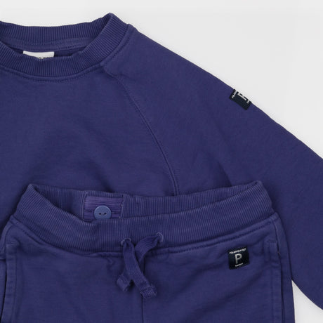 Purple Sweater and Joggers Outfit 