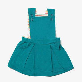 Emerald pinafore dress