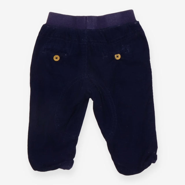 Trousers Cord Pull On Navy