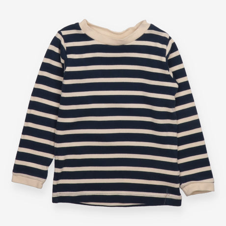 T-shirt long sleeve navy and white stripe