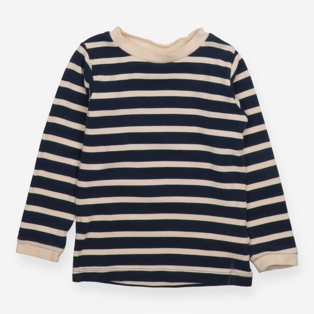 T-shirt long sleeve navy and white stripe