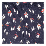 Fleece Pyjamas Navy Set Penguin Print