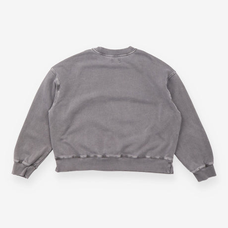 Sweatshirt Washed Charcoal Grey Red Star Graphic C