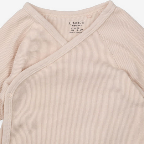 Bodysuit Wrap Over Soft Peach