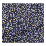 Navy Ditsy Floral Cotton Tailored Blazer
