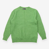 Apple Green Textured Crew Neck Jumper