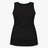 Black Bamboo Maternity Nursing Vest Top