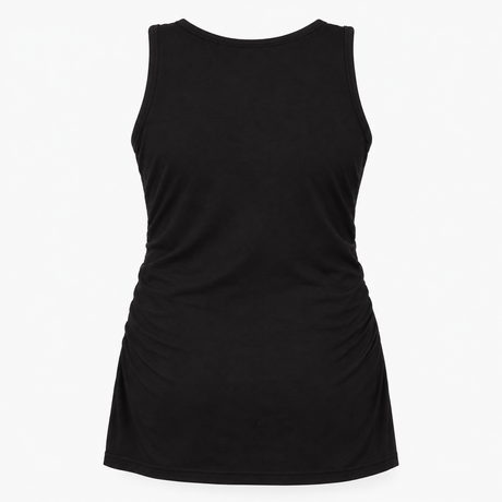 Black Bamboo Maternity Nursing Vest Top