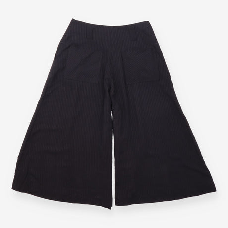Culottes Akira Pinstripe Washed Black High Waist W